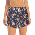 thumbnail image 4 of Lsque Christmas Bunny A Printed Women's Running Shorts with Liner Pockets,Elastic Quick Dry Workout Athletic Gym Yoga Shorts,Womens High Waist Shorts-Medium, 4 of 9