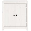 thumbnail image 3 of vidaXL Buffets 2 pcs Blanc 70x35x80 cm Pin Massif, 3 of 4