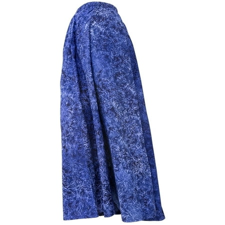 Hand Printed Bali Batik Blue Skirt