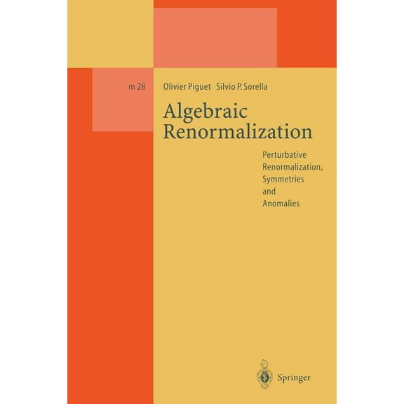 Lecture Notes in Physics Monographs Algebraic Renormalization: Perturbative Renormalization, Symmetries and Anomalies, Book 28, (Paperback)