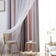 thumbnail image 4 of Cortinas de tul con estrellas caladas en tono gris degradado, diseño elegante y personalizable, doble capa para privacidad y estilo, medidas 134W x 160L, ideal para cualquier espacio., 4 of 6