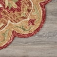 thumbnail image 3 of 6â€™ Round Rustic Red Scalloped Edge Area Rug, 3 of 7