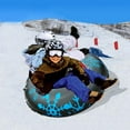 thumbnail image 2 of Almencla 47'' Inflatable Snow Tube Winter Fun Toy Sled PVC Water Sledding with Handle Black, 2 of 8