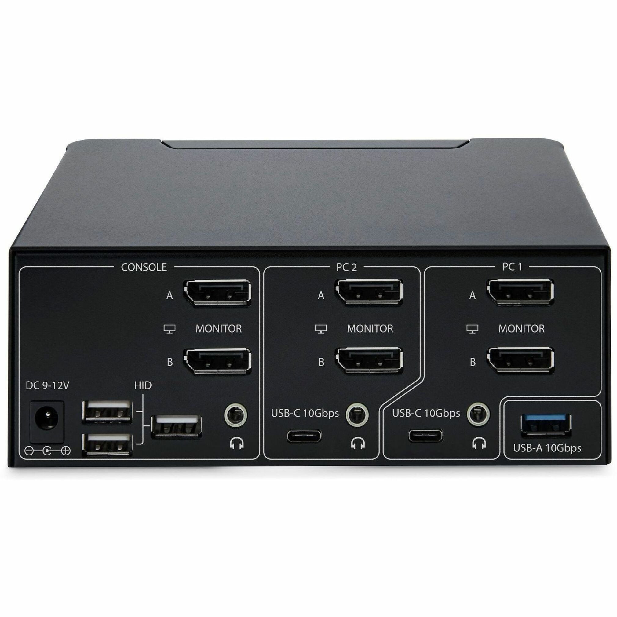 StarTech 2-Port Dual-Monitor DisplayPort 1.4 KVM Switch - 8K 60Hz / 4K 144Hz - 2x USB 10Gbps Ports - Hotkey Switching - TAA Compliant (P2CDD143 KVM SWITCH)