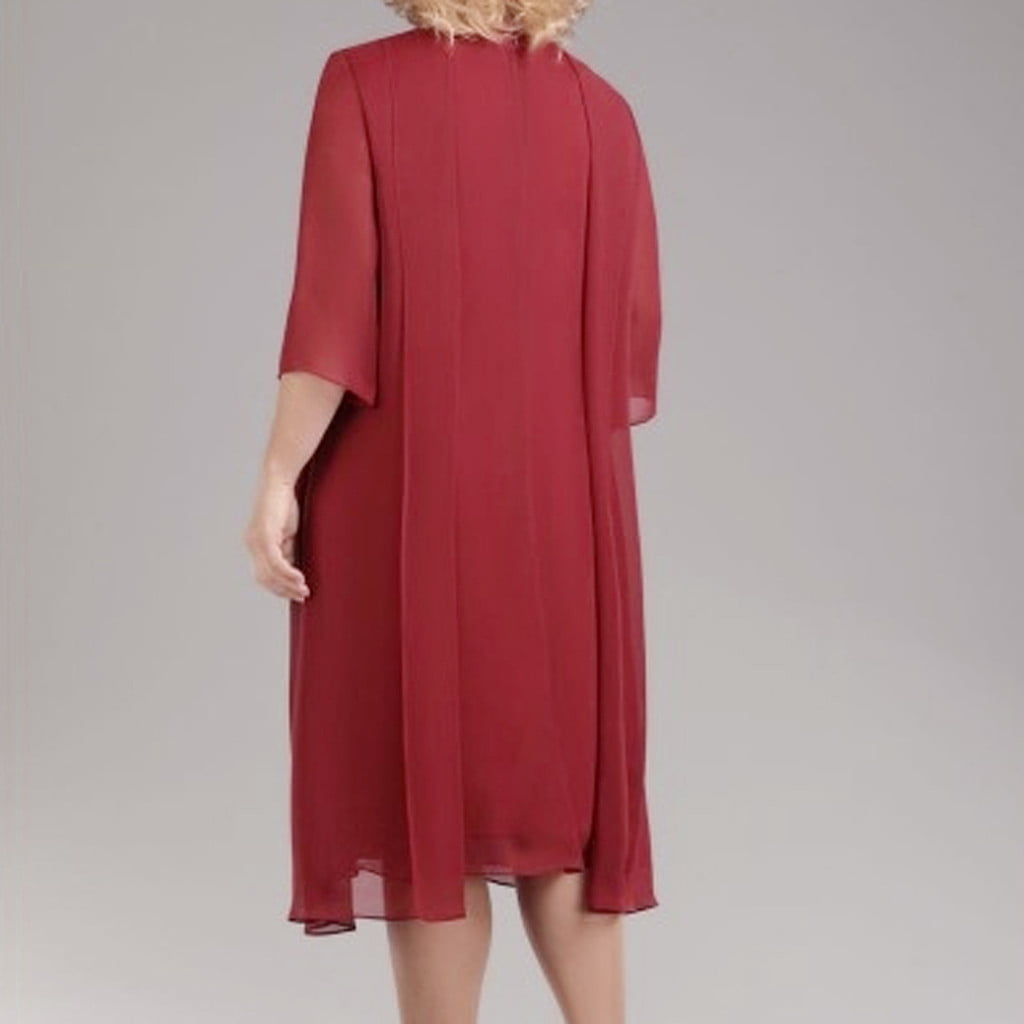 IDALL Summer Dresses,Petite Dresses Women Plus Size Sequin Short Midi Dress Ladies Cocktail Evening Party Dress Sequin Dress,Modest Dresses,Womens Dresses Red Dress S