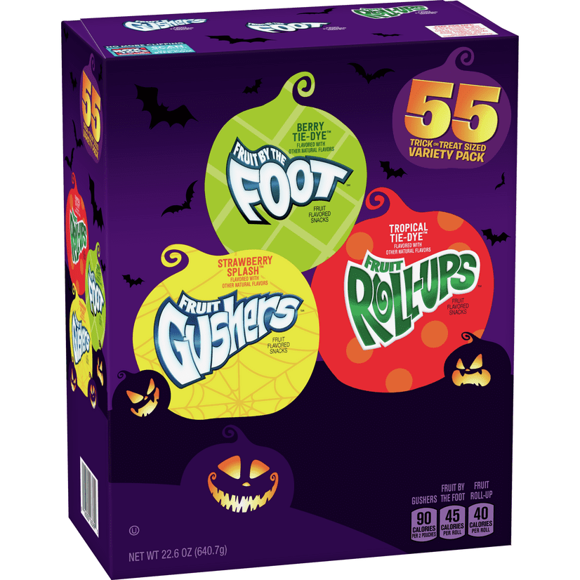 Halloween Fruit Snacks Variety Pack 55 Count