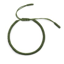 Ayyufe Unisex Bracelet Solid Color Handmade Rope Braided Lucky Bangle for Party