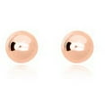 thumbnail image 6 of AVORA 14K Rose Gold 6mm Polished Ball Stud Earrings, 6 of 6