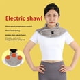 thumbnail image 2 of USB Heated Neck Shoulder Wrap， Soft Fleece Heating Pad， 3 Temp Settings， Relief for Pain & Stiffness, 2 of 8