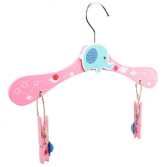 Colgador de Dibujos Animados de madera Para bebés Baoblaze Accesorios Para El clips