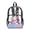 Axolotl Bubble, variant on Clear Backpack 17 Inch, Heavy Duty See Through Bookbag with Front Pockets & Side Mesh, Graffiti T Rex Print Fabric & PVC Transparent Bag for School, Work & Security