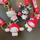 thumbnail image 3 of JM llavero personalizado de dibujos animados 3D Kuromi hello Kitty Melody PVC con correa para la muñeca llavero Sanrio llavero promocional de regalo de Navidad, 3 of 4
