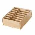 thumbnail image 2 of NUOBESTY Vintage Wooden Desktop Storage Box Lidless Perfect for Office Home Classroom Lightweight Compact, 2 of 4