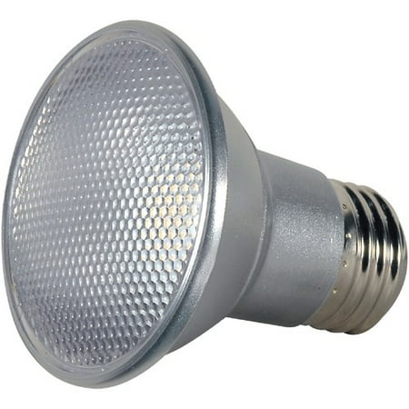 

Satco 7PAR20 LED 3K Bulb - 7 W - 120 V AC - PAR20 Size - Soft White Light Color - 25000 Hour - 4940.3°F (2726.8°C) Color Temperature - 90 CRI - 40° Beam Angle - Dim | Bundle of 10 Each