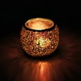 thumbnail image 4 of Candelabro votivo de vidrio con mosaico para velas de té, candelabro de mesa para el hogar, 3 pulgadas de diámetro 4, 4 of 7