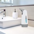 thumbnail image 4 of Dispensador de jabón automático, dispensador de jabón con sensor infrarrojo sin contacto de 400 ml, con carga USB y resistente al agua, dispensador de jabón eléctrico para baño, cocina Ormromra 221014-2, 4 of 8