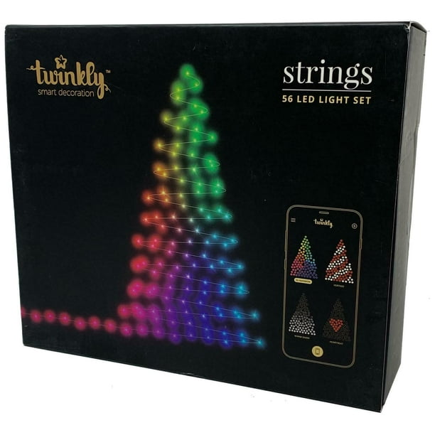Twinkly Generation I 56 Led String Lights App Controlled Customizable Walmart Com