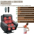 thumbnail image 5 of LITVZ 28 Inch Extra Wide Recliner Lay Flat, Big Man 400lbs Oversized, Power Lift Recliner with Heat and Massage for Elderly, ,Cup Holders and Wireless Phone Charger, 5 of 10