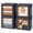 Dark Blue, variant on 4 Pack 66L Clothes Storage Bins with Metal Frame, Foldable Organizer Box with Clear Window and Handles for Closet, 20x16x13 inch, Beige