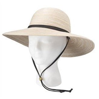 Wide Brim Braided Sun Hat with Wind Lanyard UPF 50+ Sloggers Women main image 3