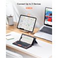 thumbnail image 4 of Miniteclado Bluetooth Doohoeek Universal con soporte naranja, 4 of 8