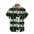 thumbnail image 4 of Hombres de Manga Larga, Navidad Impresa Turndown Collar Blusa, Casual Moda Botón Camisa para las Vacaciones, 4 of 5