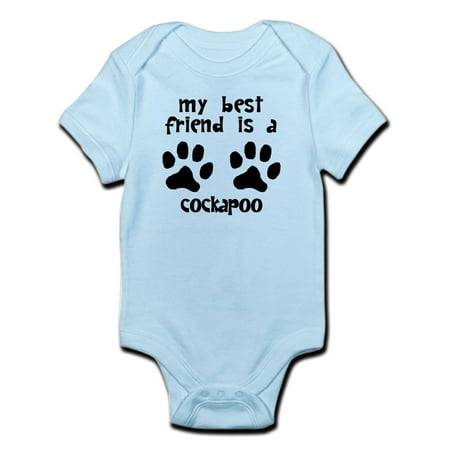 CafePress - My Best Friend Is A Cockapoo Body Suit - Baby Light
