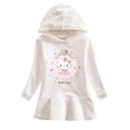 thumbnail image 4 of Vestido estampado de dibujos animados de Hello Kitty para niños, sudadera con capucha sencilla a la moda, vestido, ropa para niños, falda de princesa de algodón para bebés, 4 of 4