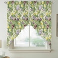 thumbnail image 2 of Green Botanical Swag Valances for Windows, Kitchen Window Curtains Over Sink, Spring Floral Summer Botanical Rustic Window Treatment Curtains for Living Room/Bedroom Curtains 2 Panel Sets 36"x45", 2 of 8