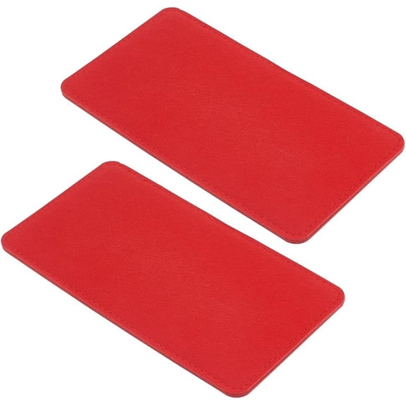 2pcs Red Purse Organizer Inserts 11x6'' Felt Base Shaper Rectangle Liner Board Bottom for DIY