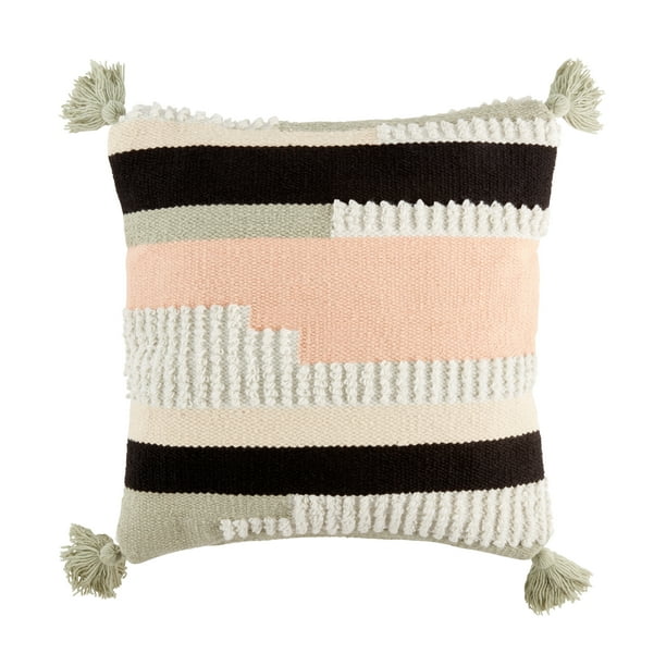 Better Homes & Gardens 20" x 20" Chunky Stripe Outdoor Pillow by Dave & Jenny Marrs