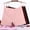 01-Pink, variant on DJskiyers 3 Pc Womens Cotton Panties High Waisted Plus Size Underwear Full Coverage Breathable Brief Basic Stretch Boxer Briefs