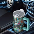 thumbnail image 6 of OBREWU Bernese Mountain and Flower Tumbler with Handle and Lid,Bernese Mountain and Flower 40oz Double Wall Vacuum Insulated Tumbler,Cups Gift for Women and Men, 6 of 7