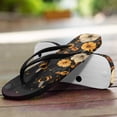 thumbnail image 3 of POLERO Shower Flip Flops Women Poppy Flower Bee Sturdy and Cozy Toe Strap Non Slip Womens Sandals Comfortable, 3 of 7