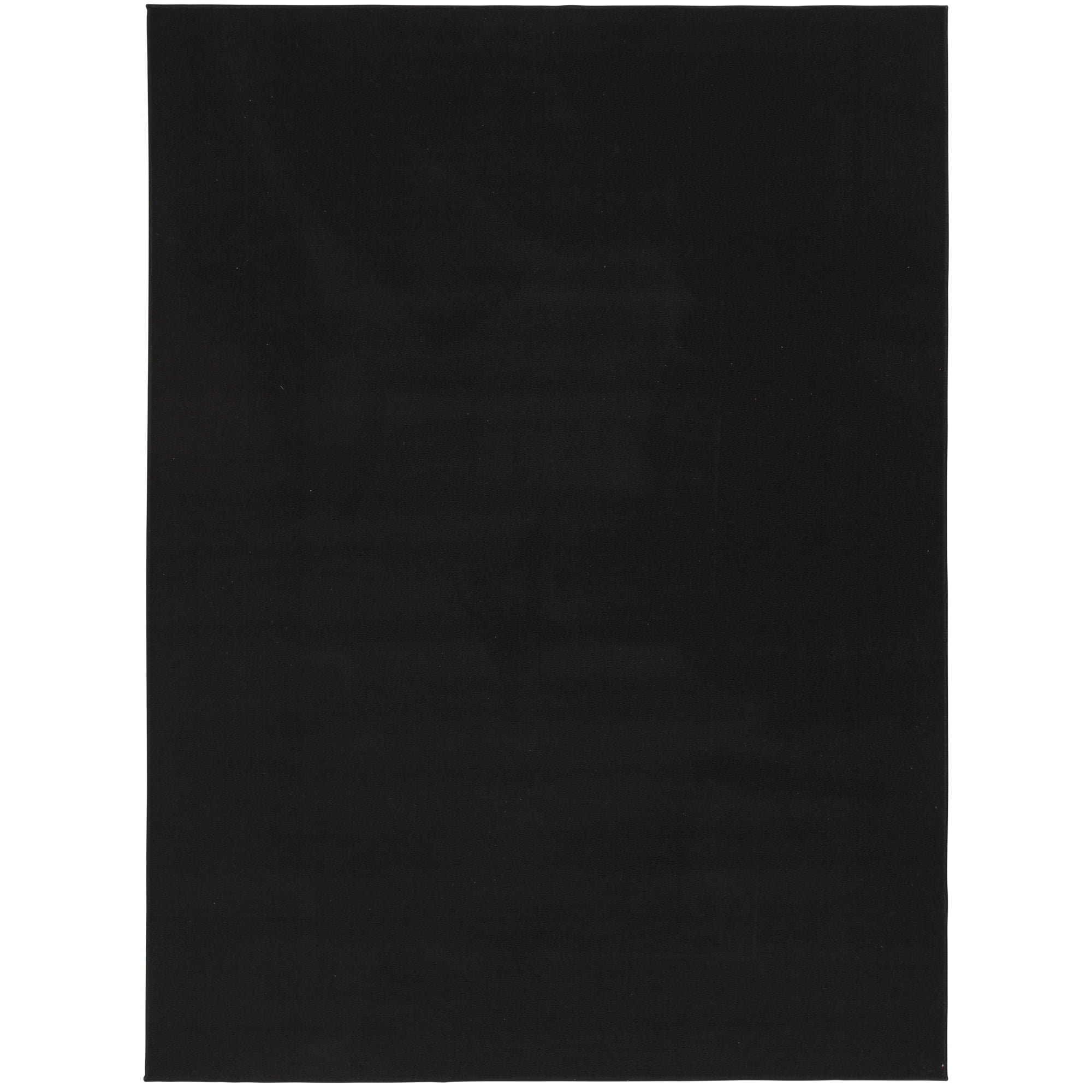 (2 pack) Mainstays 90"x118" Titan Solid Black Durable Indoor Utility Area Rug