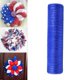 thumbnail image 5 of Rollos de lámina metálica resistente de 10 yardas para decoración patriótica y coronas. 1 pieza azul, 5 of 9