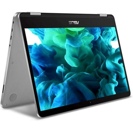 ASUS VivoBook Flip 14 Thin & Light 2-in-1 Laptop, 14” FHD Touchscreen, Intel Celeron Dual Core N4000 Processor, 4GB RAM, 64GB Storage, Fingerprint Reader, Windows 10 in S Mode, J401MA-YS02