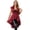 Burgundy, variant on Womens Victorian Gothic Steampunk Deep V-neck Cap Sleeves One Button Victorian Coat Tail Jacket Tops Purple S