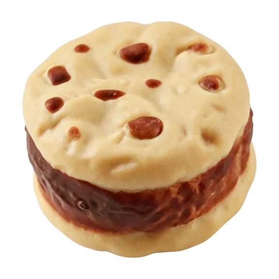Chocolate Chip Cookie Squishy Toy, Realistic Sandwich Cookie Stress Ball Cream Filled, Slow Rising Squeeze Fidget Toy, Stress Relief Sensory Toy for Kids Adults, Desk Decor Gift