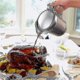 thumbnail image 3 of Stainless Steel Thermal Gravy Boat with Lid, Double Insulated Sauce Jug for Hot & Cold Serving, 3 of 4
