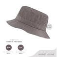 thumbnail image 2 of Market & Layne Unisex Grey Bucket Hat for Adult & Teens - Medium/Large, 2 of 8