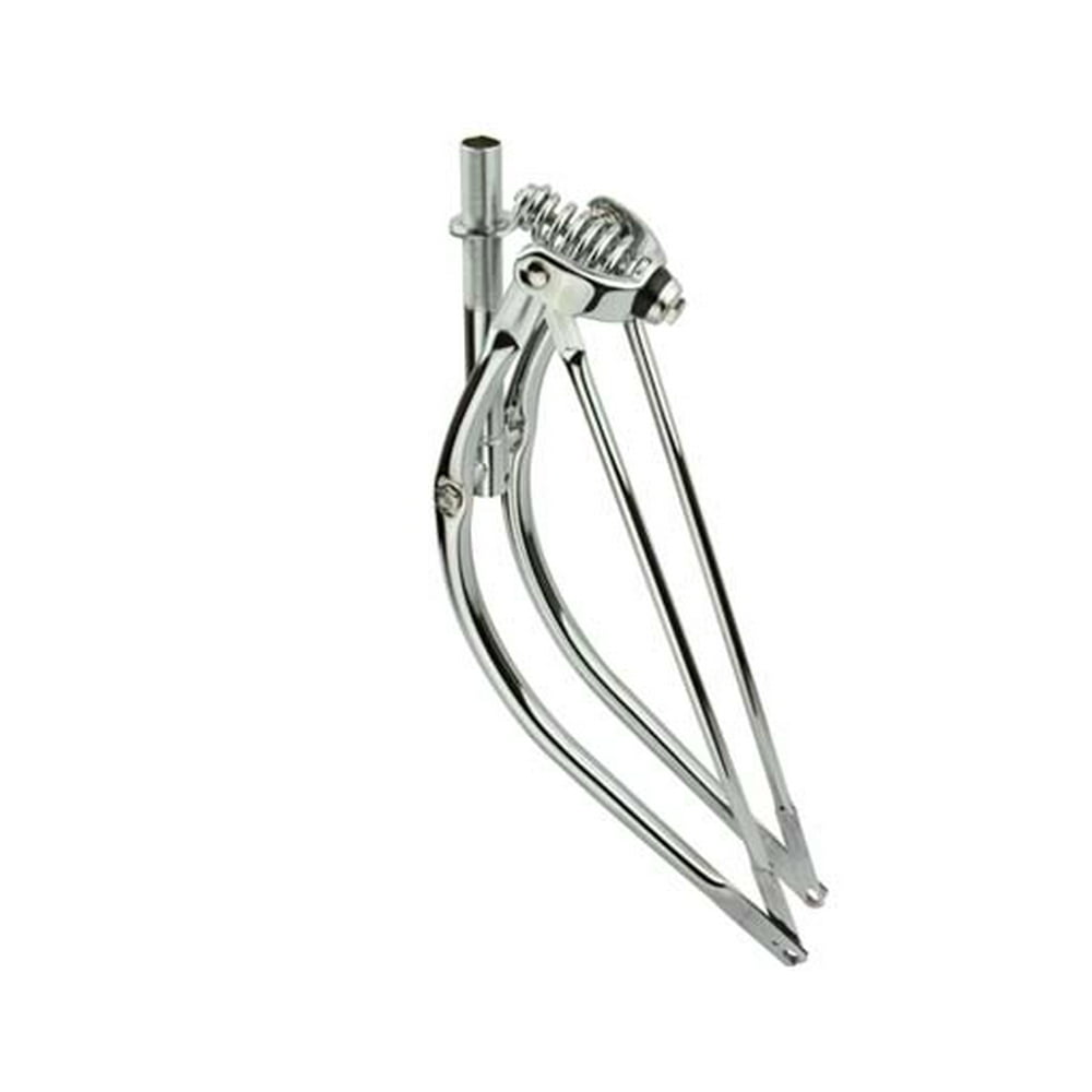 26" Bent Spring Fork 1" Chrome. Bike fork, bicycle fork, lowrider bike