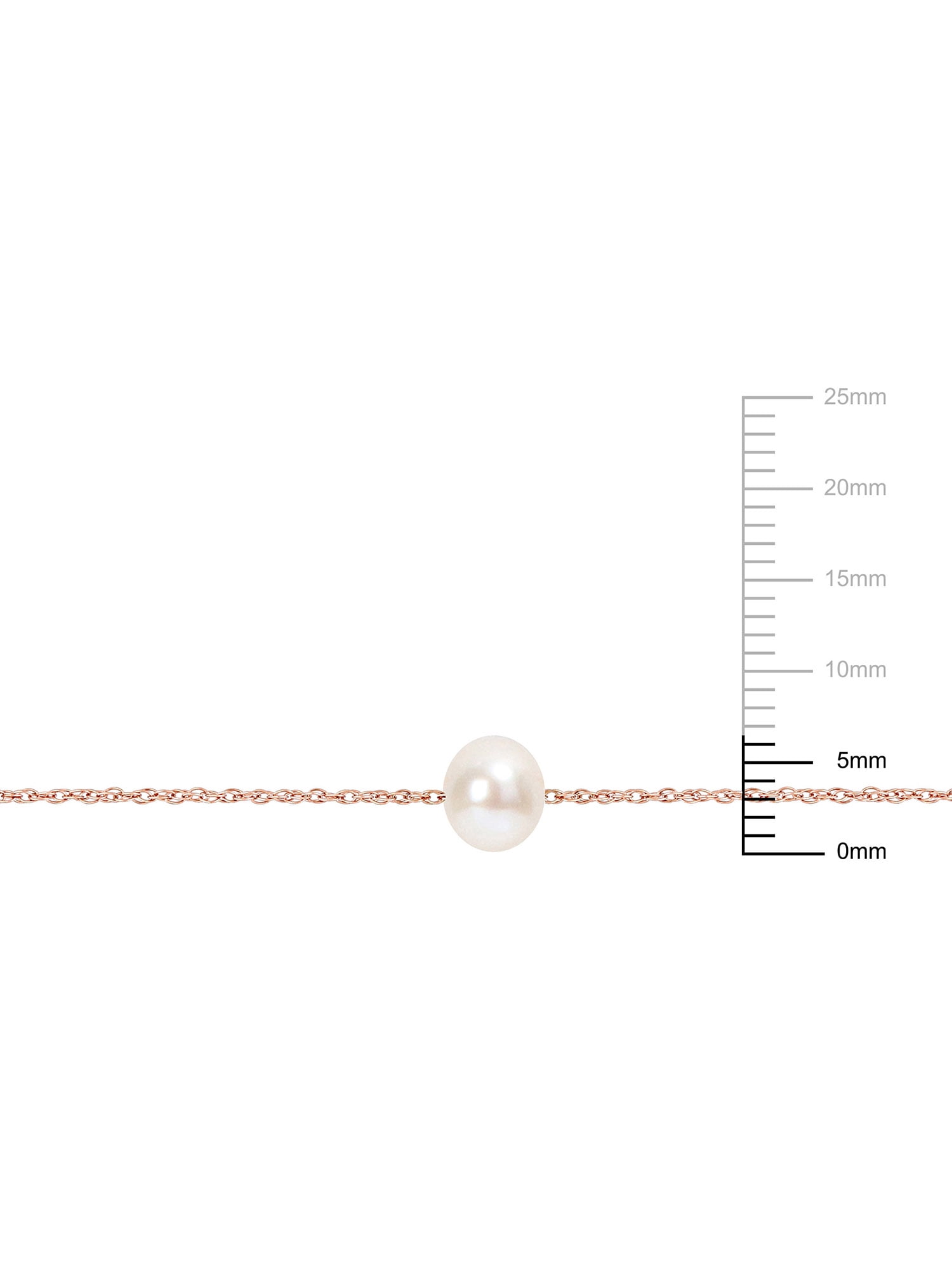 Everly Women's Cultured Pearl 10k Rose Gold Necklace