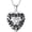 D-April locket only, variant on Personalized White Gold/Silver Sunflower Birthstone Locket Necklace That Holds 1 Picture Photo Heart Locket with Cubic Zirconia Heart Birthstone Crystal
