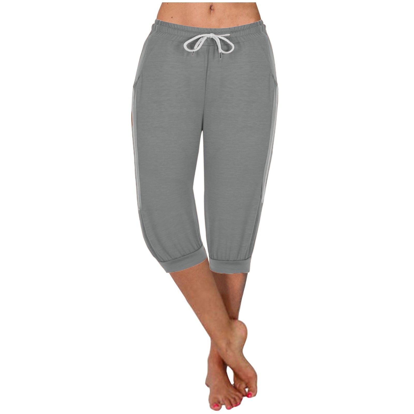 Sweat Pants Cropped Joggers Women's Capri Mrat Cropped