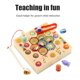 thumbnail image 4 of Juego De Pesca De Madera Juguete Para Niños Rompecabezas Magnético Y Tablero Preescolar De Abeja Habilidades Motoras Juguetes Educativos Para Niños Kearding FN006287-00, 4 of 6