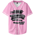 thumbnail image 2 of Don Toliver HARDSTONE Baseball Jersey V-neck Pink Tee Shirt Casual Tshirt, 2 of 4