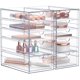 thumbnail image 1 of Sorbus Organizador de Maquillaje Cosmético Acrílico 10 Cajones, Transparente, Apilable, para Joyas y Suministros de Oficina, 2 Pzas, 1 of 6