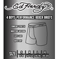 thumbnail image 6 of Ed Hardy 4-Pack Boys Boxer Briefs Multipack Performance Underwear, Breathable Stretch Fabric, Tattoo Skull Graphic Designs, 6 of 6