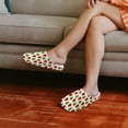 thumbnail image 3 of FUIALDOLG Christmas Trees Print Slippers for Women Japanese Style House Slippers Indoor Lightweight Closed Toe Bedroom Soft Sole Sandals for Home Use, Size 7.5-8.5, 3 of 7